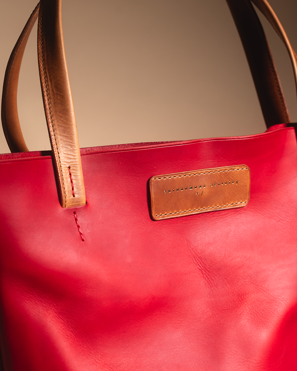 "The Minimalist" Cherry and tan