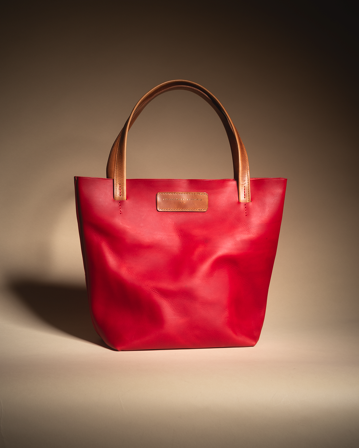 "The Minimalist" Cherry and tan