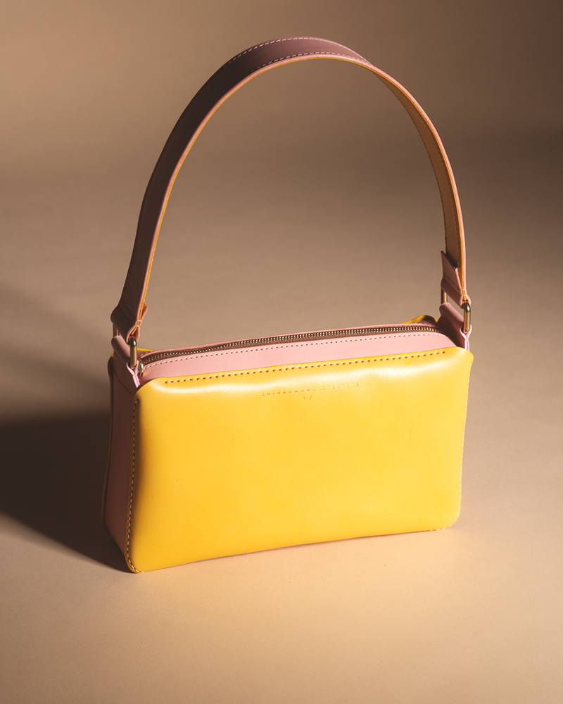 "THE MARYLIN" yellow and pink