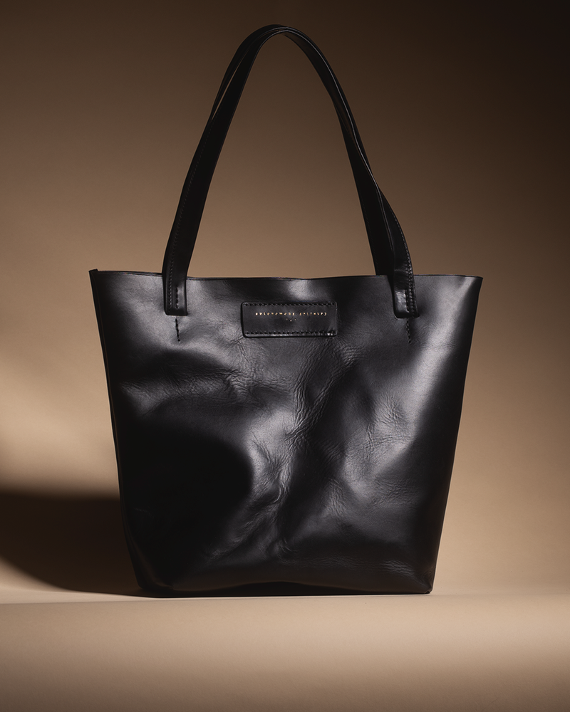 Minimalist black tote